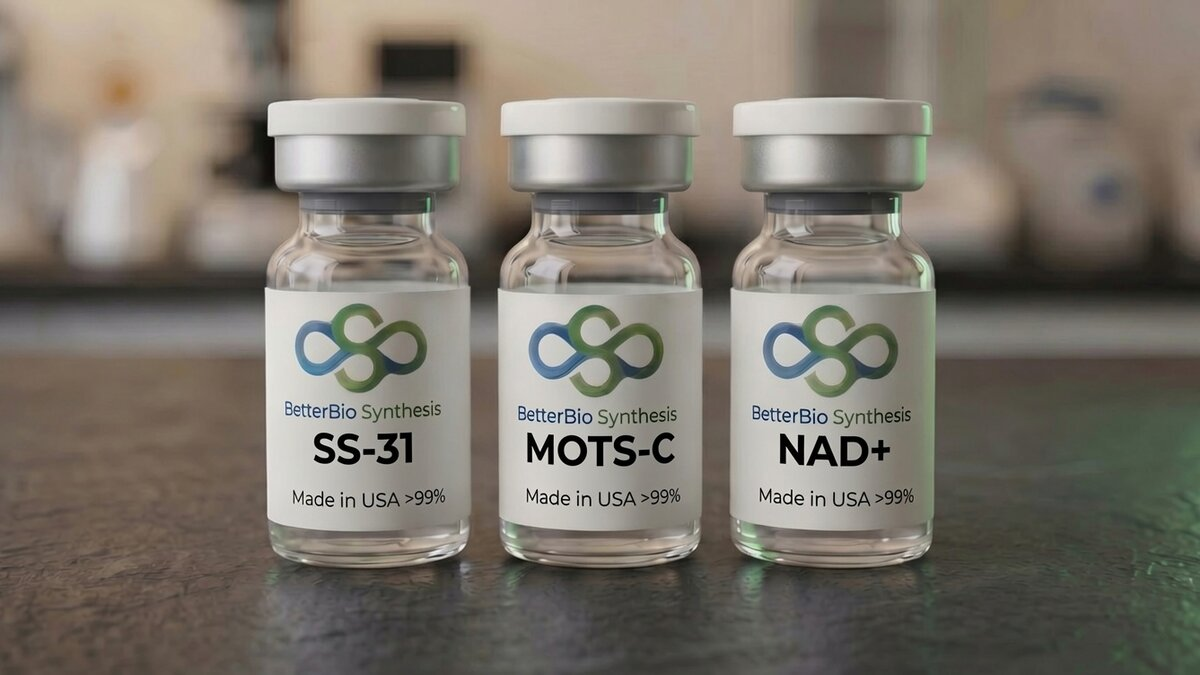 The Mitochondrial Stack: SS-31, MOTS-C and NAD+ Research Guide