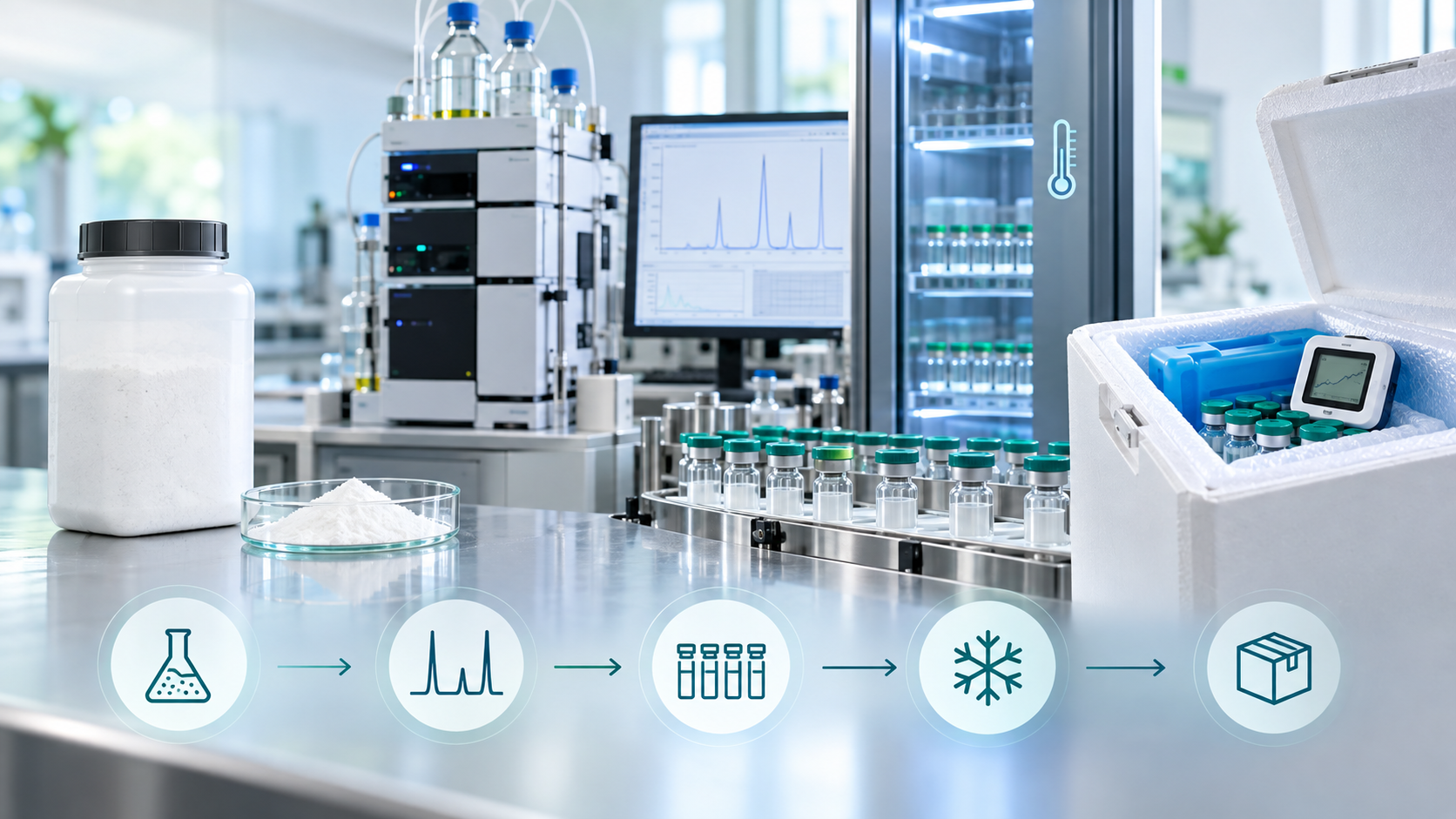 How a Research Peptide Gets From Synthesis to a Sealed Vial